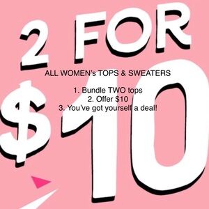 👚 Bundle two tops for $10! 🤑